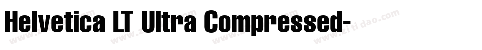 Helvetica LT Ultra Compressed字体转换